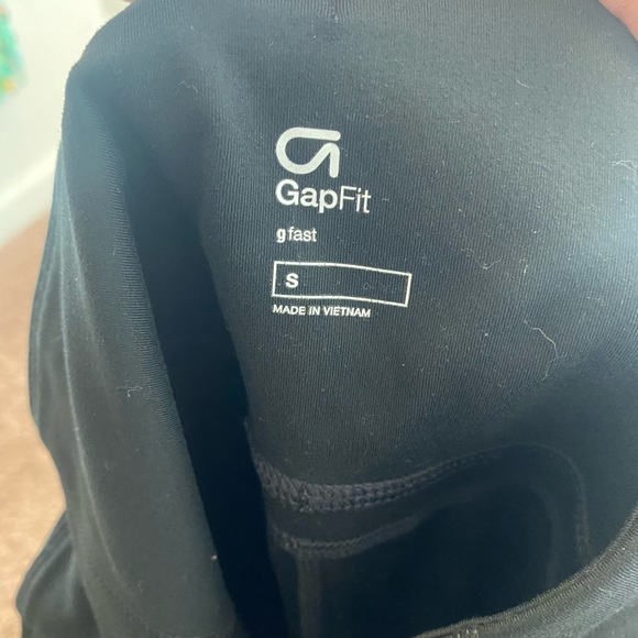 2 FOR $20 GAP G Fast True Black Leggings Mesh Side Cut Out  High Rise Small $65 - Picture 5 of 7